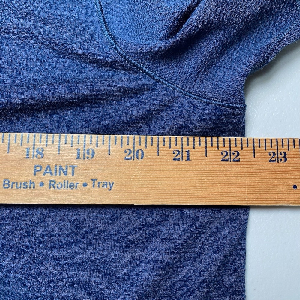 Proof 72 Hour Huckberry Merino Wool T Shirt XL Mens Crew Neck Classic Fit Navy - Picture 3 of 8